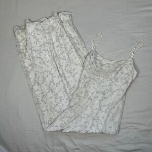 Vintage y2k 90s Taboo white with silver sparkles maxi fairy dress